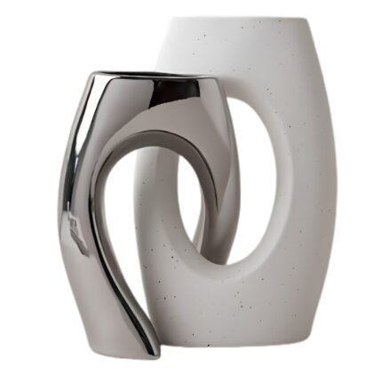 Modern Abstract Decorative Vases – Set of 2