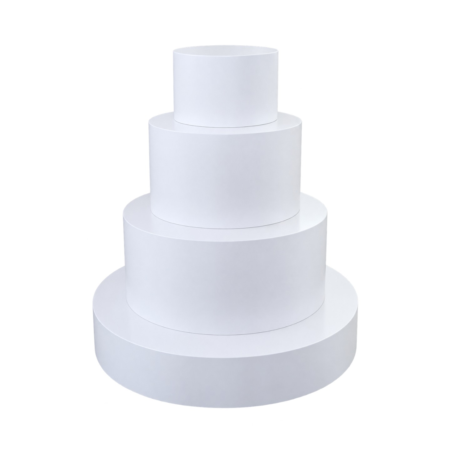 Tier White Cake Display Base