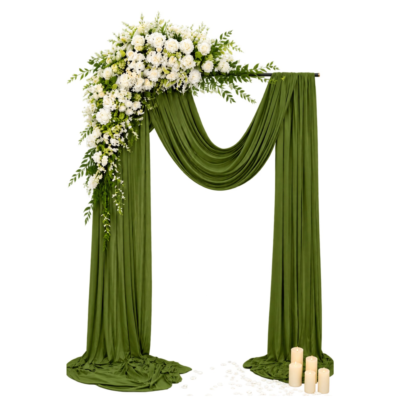 Draped Floral Arch