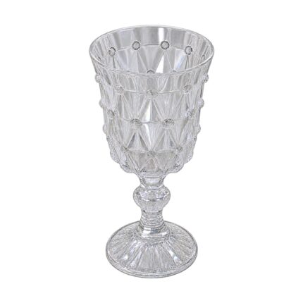 Tranparent Beaded Goblet