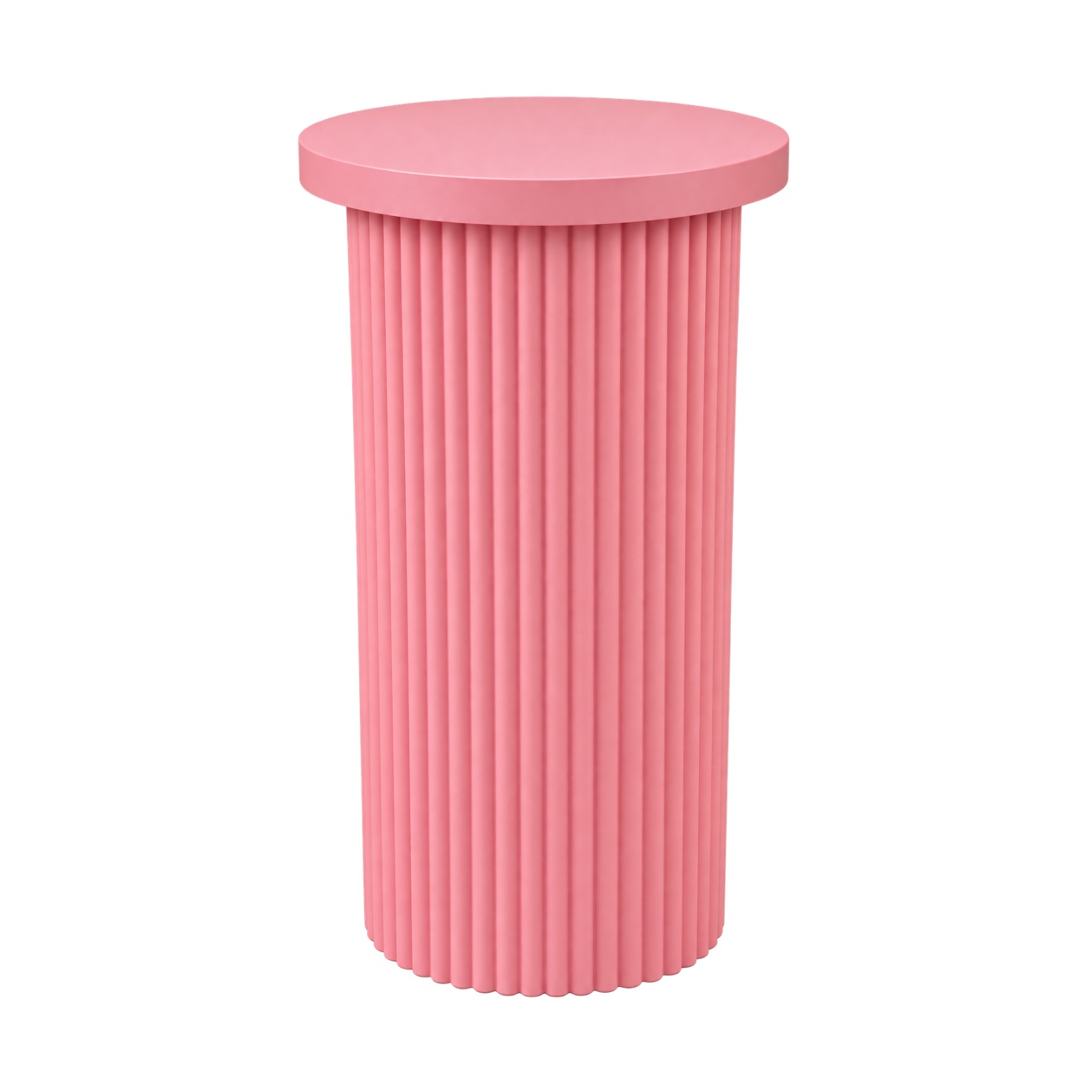 Pink Fluted Display Plinth